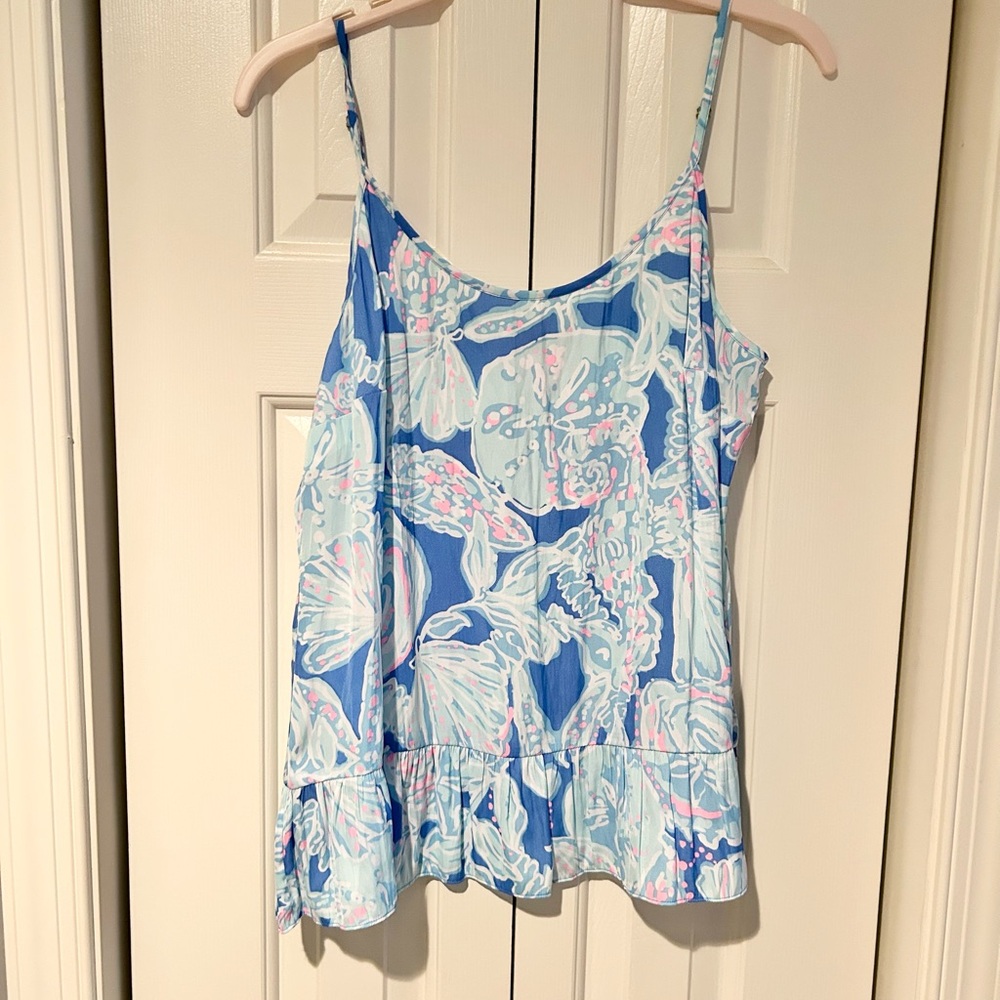 Lilly Pulitzer Blue Spaghetti Strap Camisole